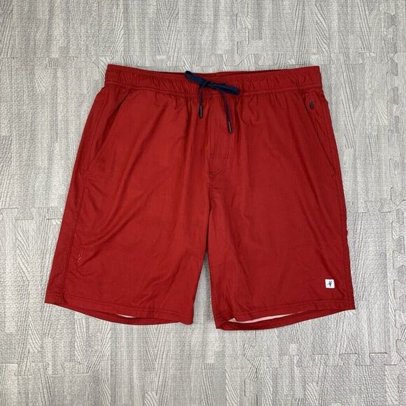 Toes on the Nose Shorts Mens M Medium Cardinal Red Beach Volley Inner Lined - Picture 2 of 11